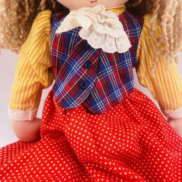 Merry Andrew Toys Doll By Renee Graef Cloth‎ 1990 Vintage Colonial Country - Picture 2 of 14
